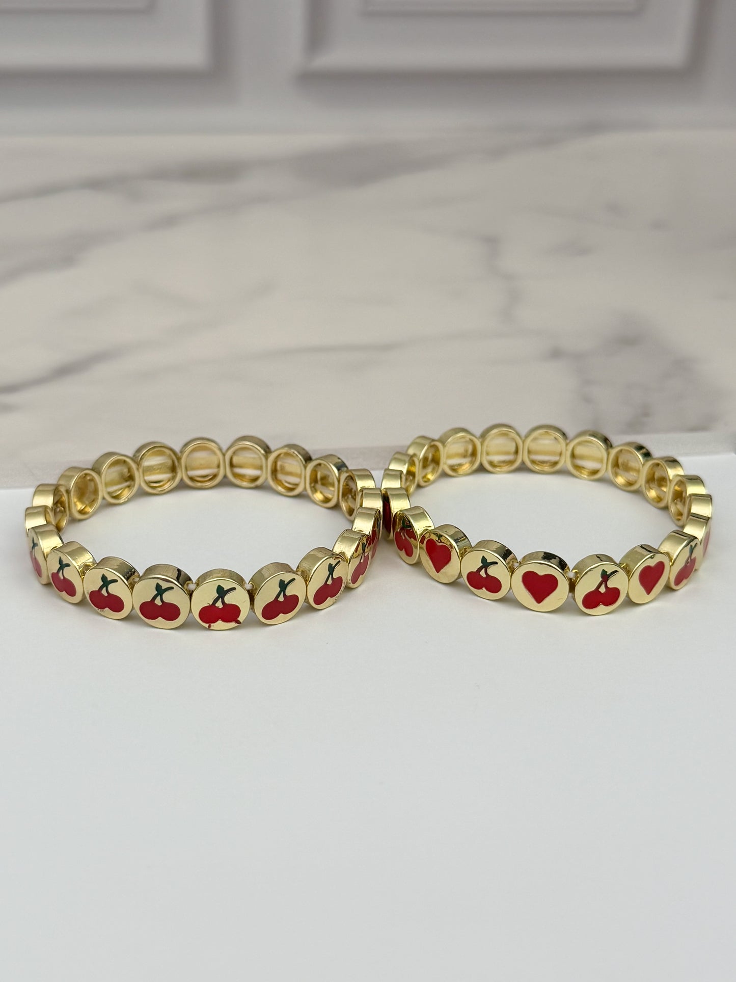 Cherry Elastic Bracelet