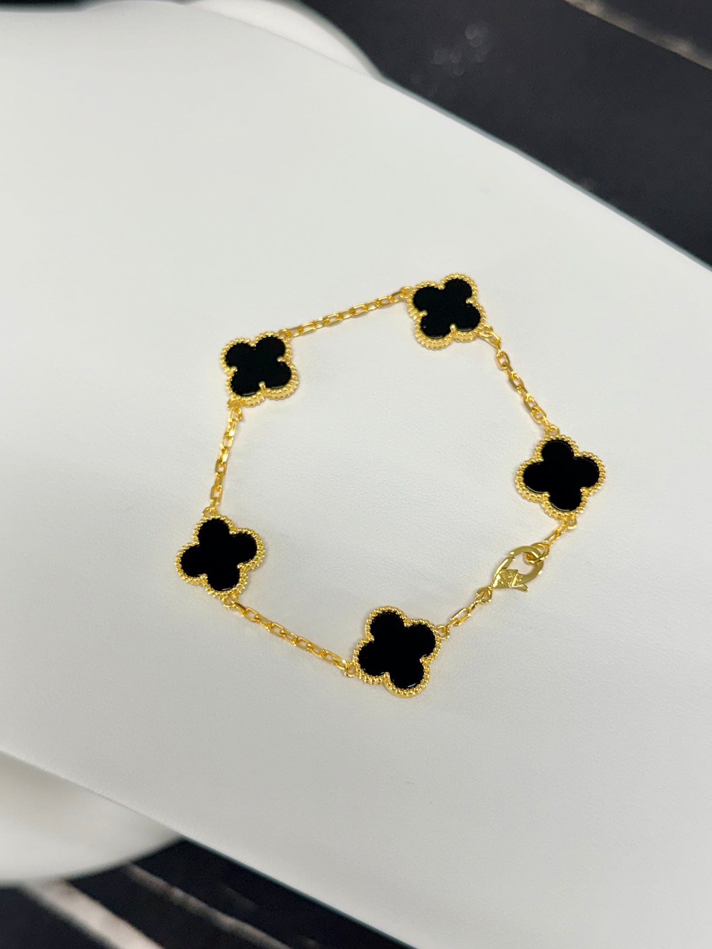 Clover Black Bracelet