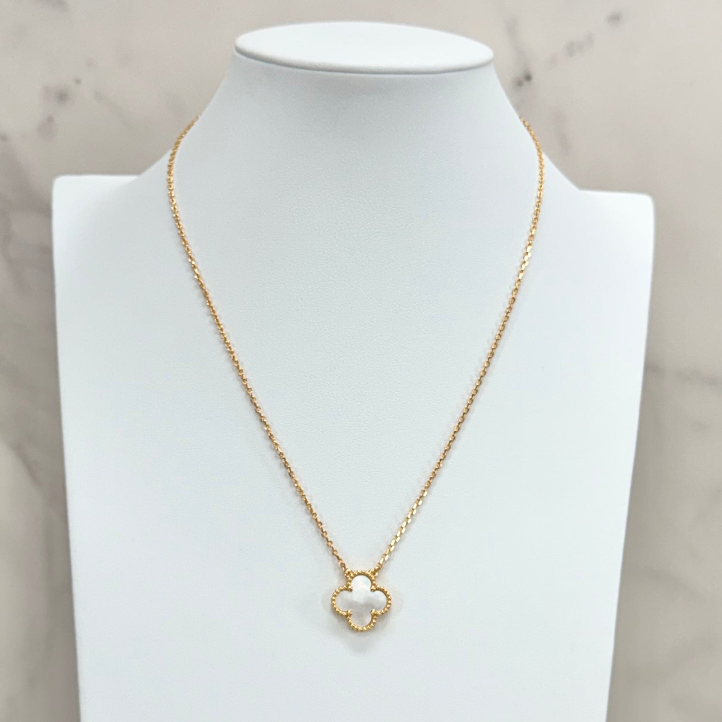 White Clover Necklace