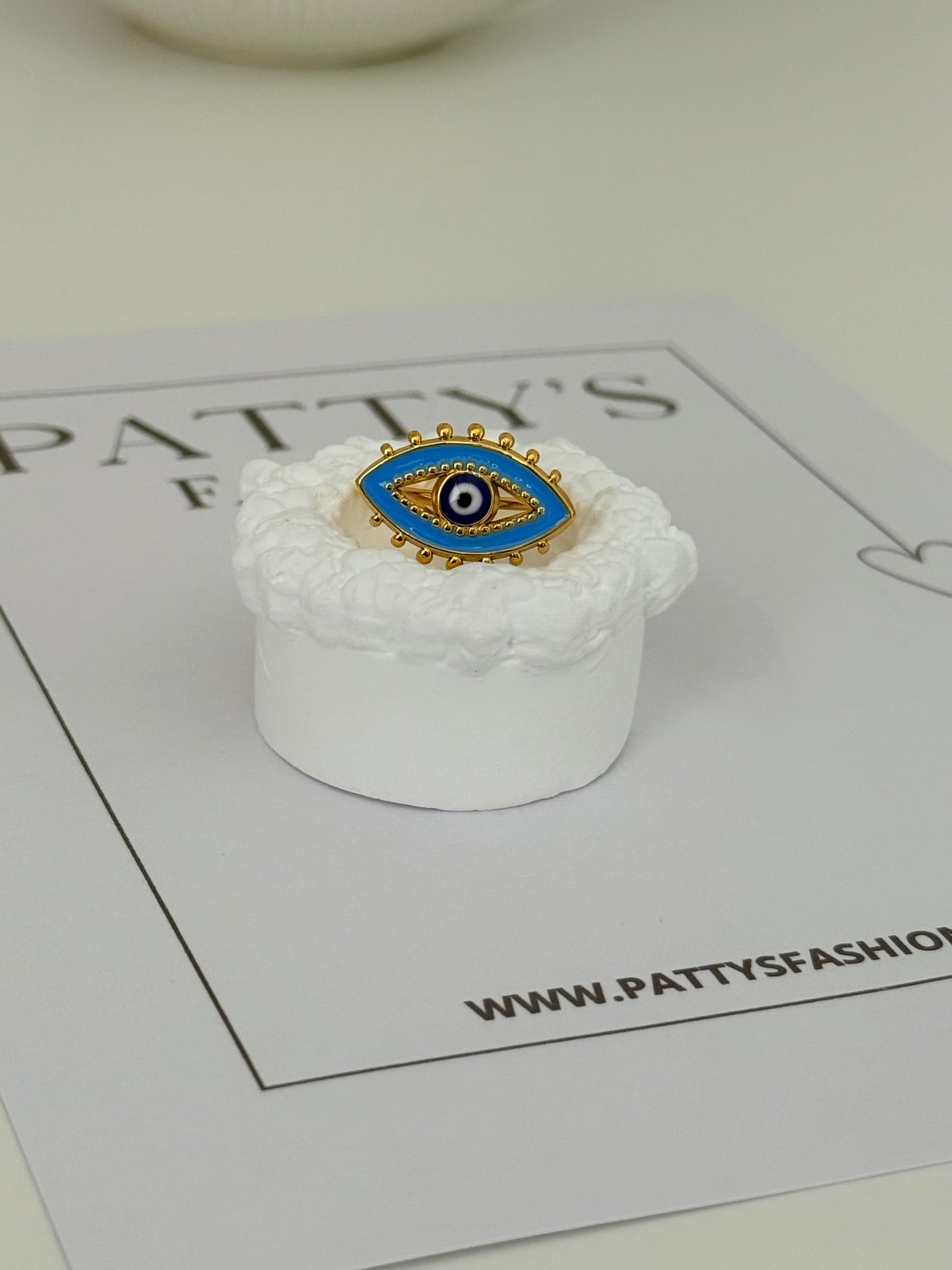 Evil Eye Open Ring