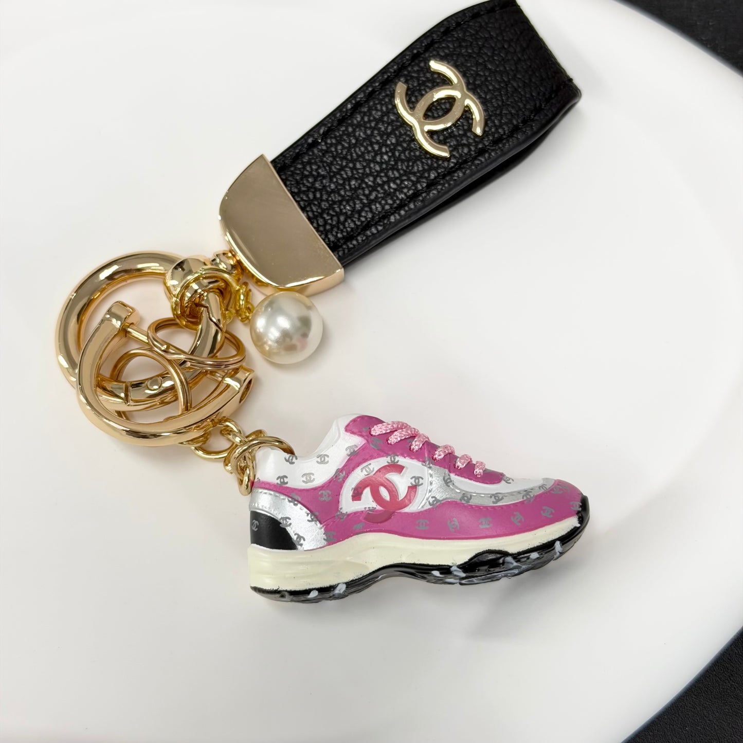Pink Sneaker Keychain