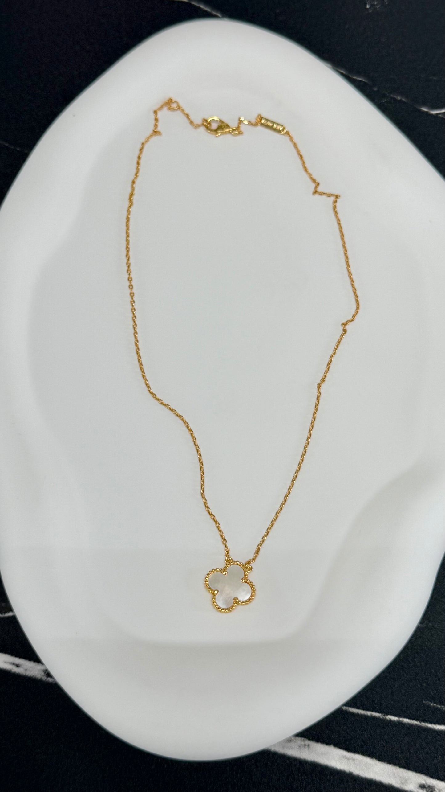 White Clover Necklace