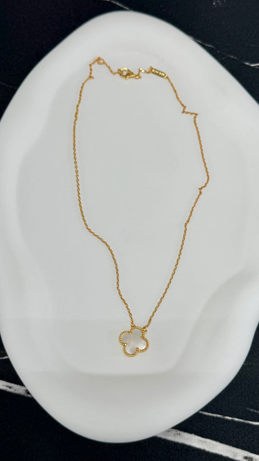 White Clover Necklace