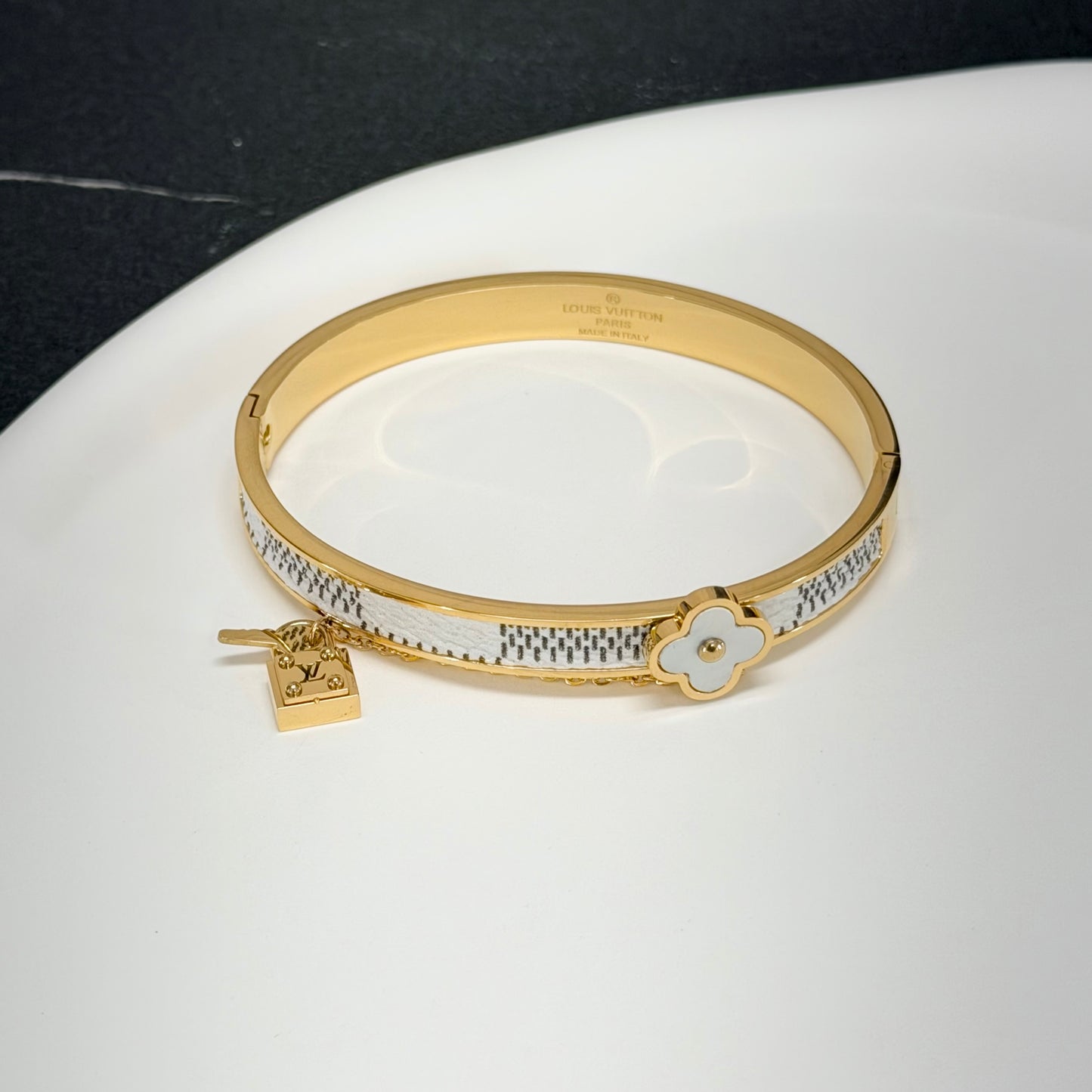 Maia White Bangle