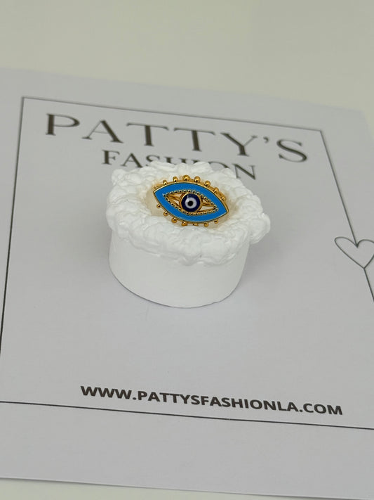 Evil Eye Open Ring