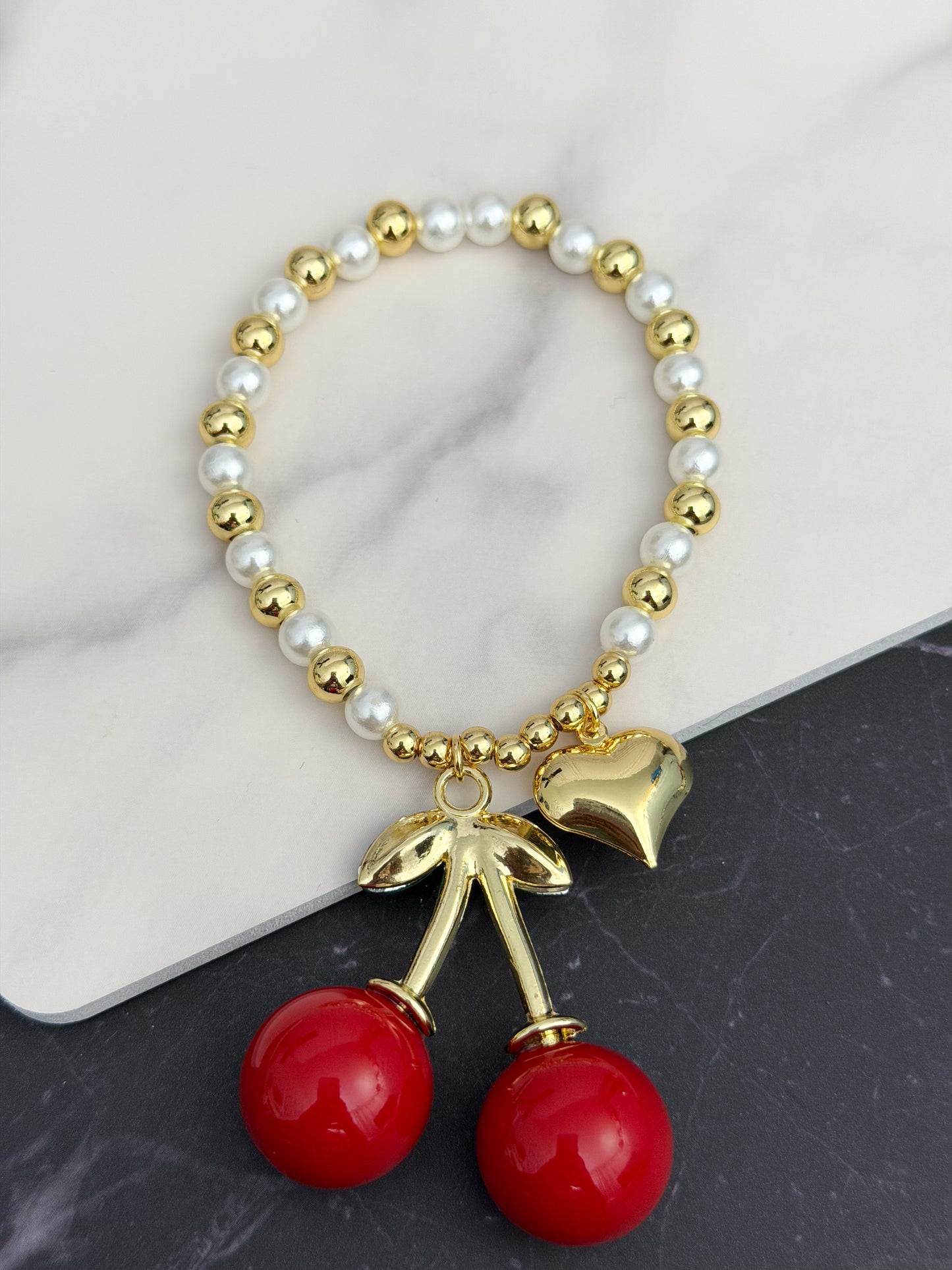 Cherry Heart 🍒 Bracelet