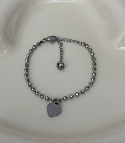 Silver Heart Bracelet