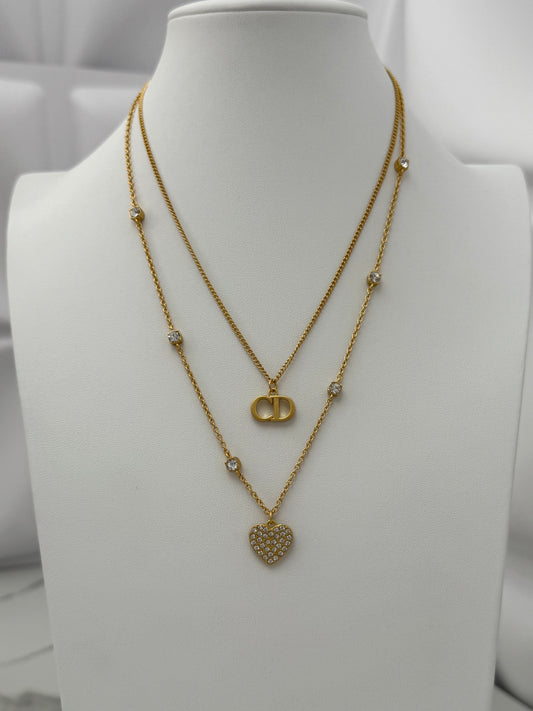 Cd Heart Necklace