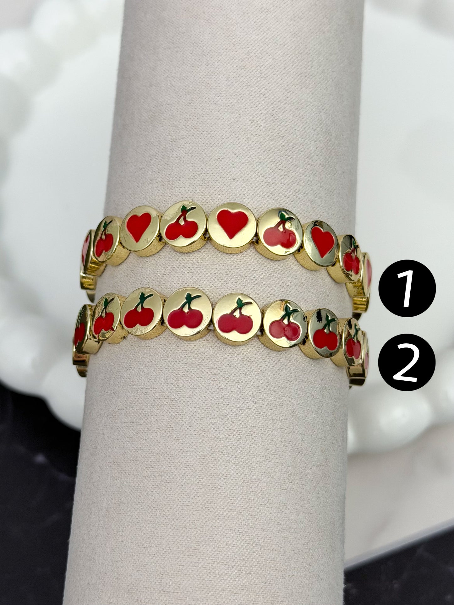 Cherry Elastic Bracelet